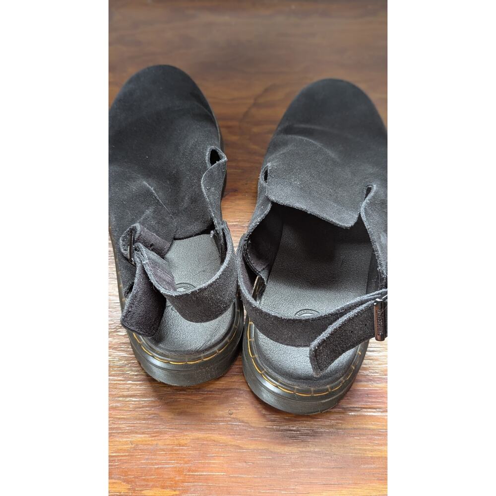 Dr. Martens Carlson, black E.H. suede, convertible slingback, size US 9 Women